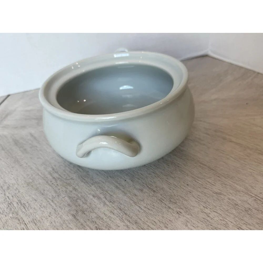 Japanese Celadon Blue-Large Tureen Covered Pot‎ Vintage Signed